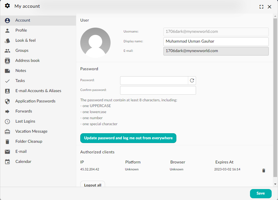 Change your mailbox password from the Webmail

The Reliable and Secure Email Hosting Solution for Your Business