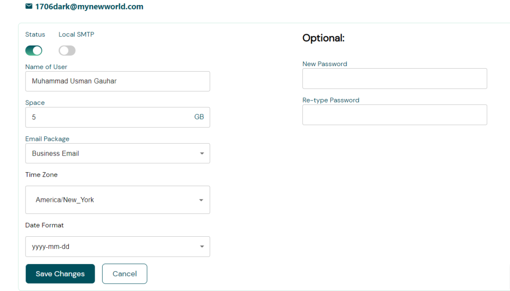 Change the mailbox password from the Admin Panel

The Reliable and Secure Email Hosting Solution for Your Business